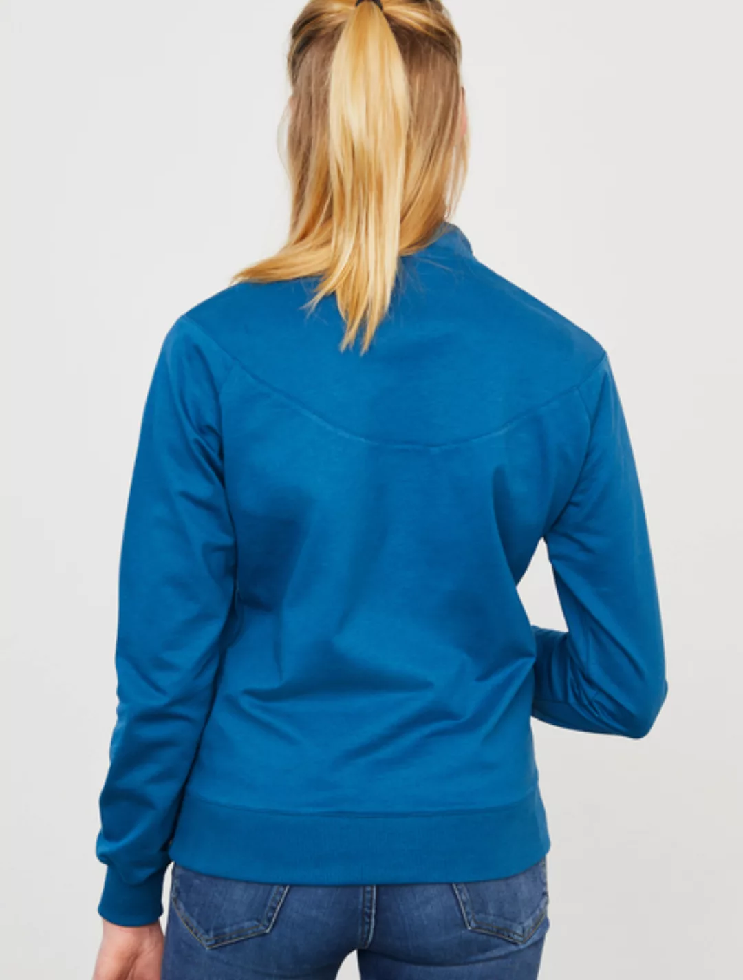 Sweatshirt In Ökologischer Baumwolle Mit Tropfenförmigem Ausschnitt günstig online kaufen