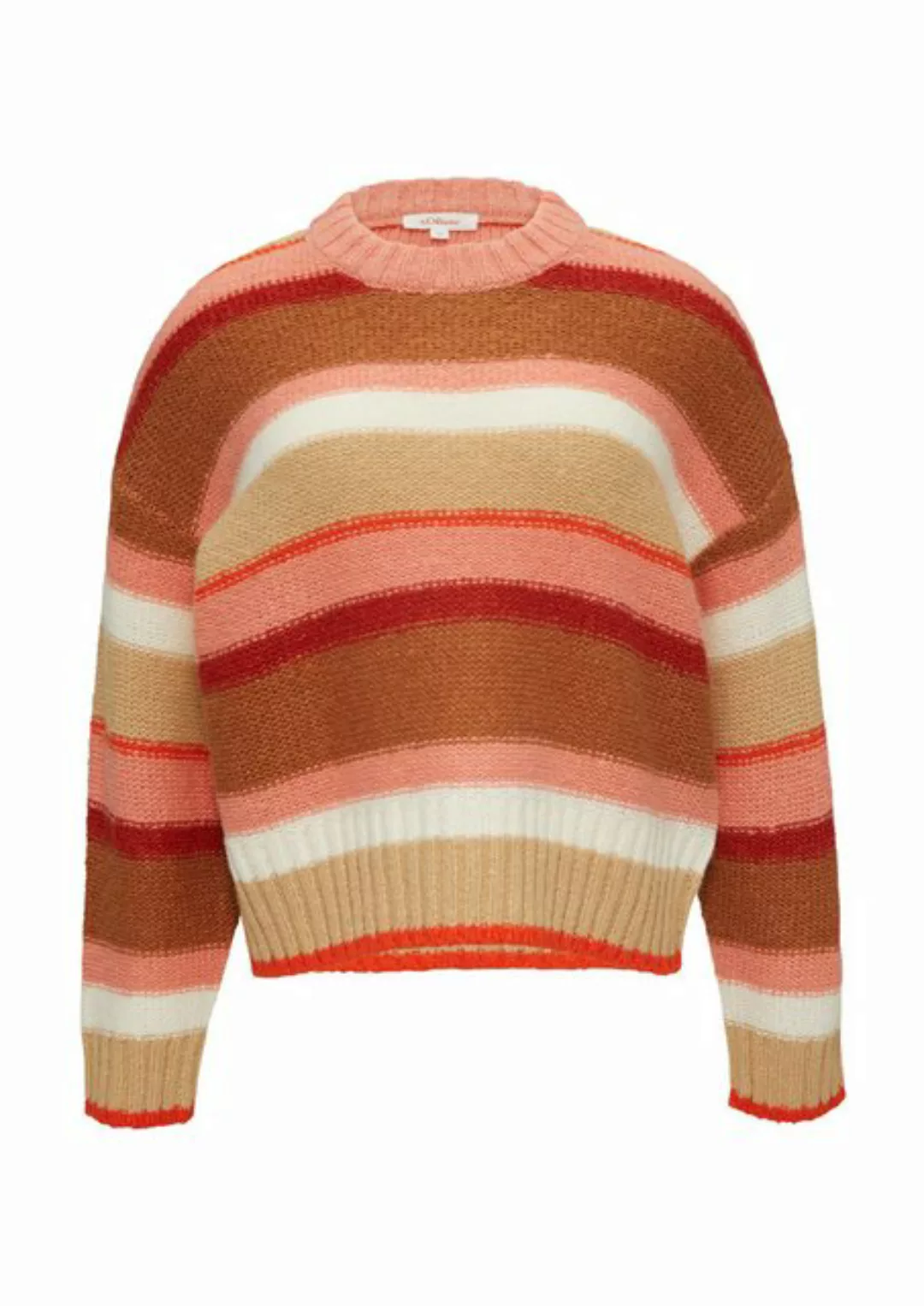 s.Oliver Strickpullover, mit Streifenmuster günstig online kaufen