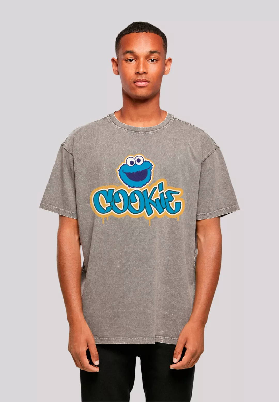 F4NT4STIC T-Shirt "Sesamstraße Cookie Graffiti Logo", Premium Qualität günstig online kaufen