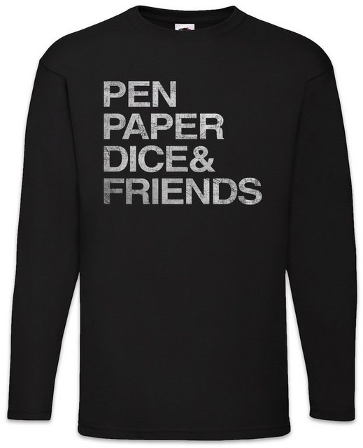 Urban Backwoods Langarmshirt Pen Paper Dice & Friends Langarm T-Shirt Geek günstig online kaufen