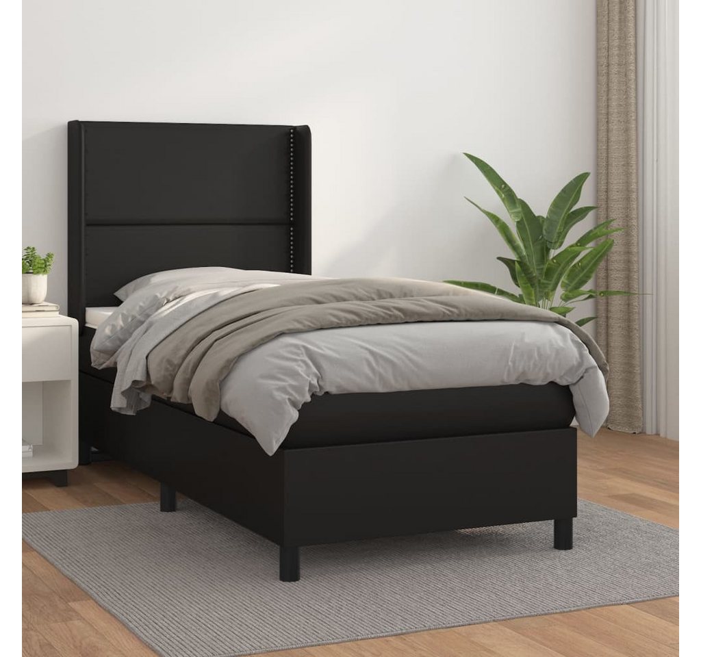 vidaXL Boxspringbett Bett Boxspringbett Kunstleder komplett mit Matratze & günstig online kaufen