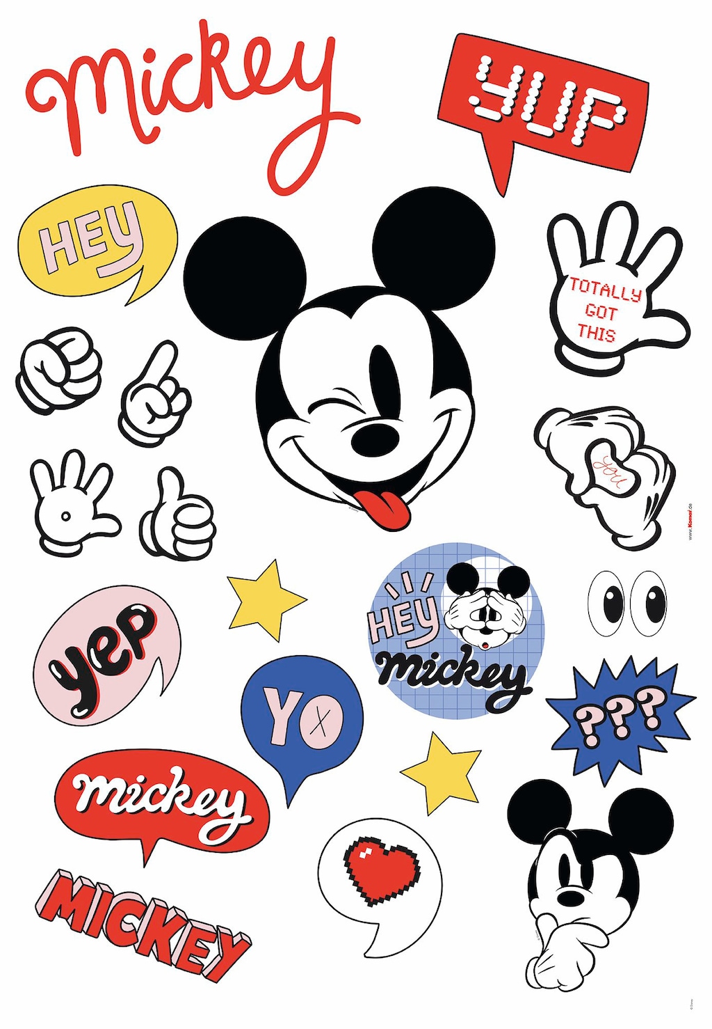 Komar Wandtattoo "Its a Mickey Thing - Größe 50 x 70 cm", selbstklebend, Wa günstig online kaufen