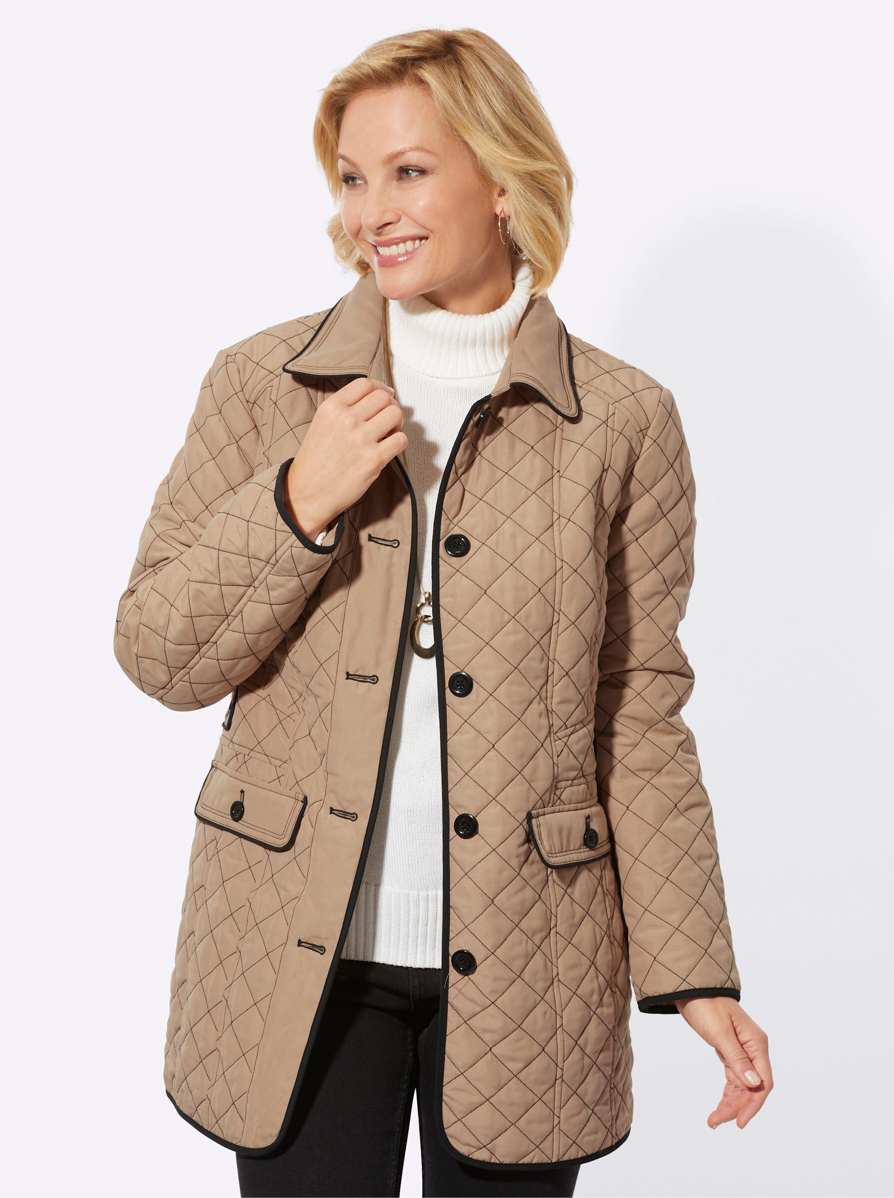 Classic Basics Steppjacke, mit Kapuze günstig online kaufen