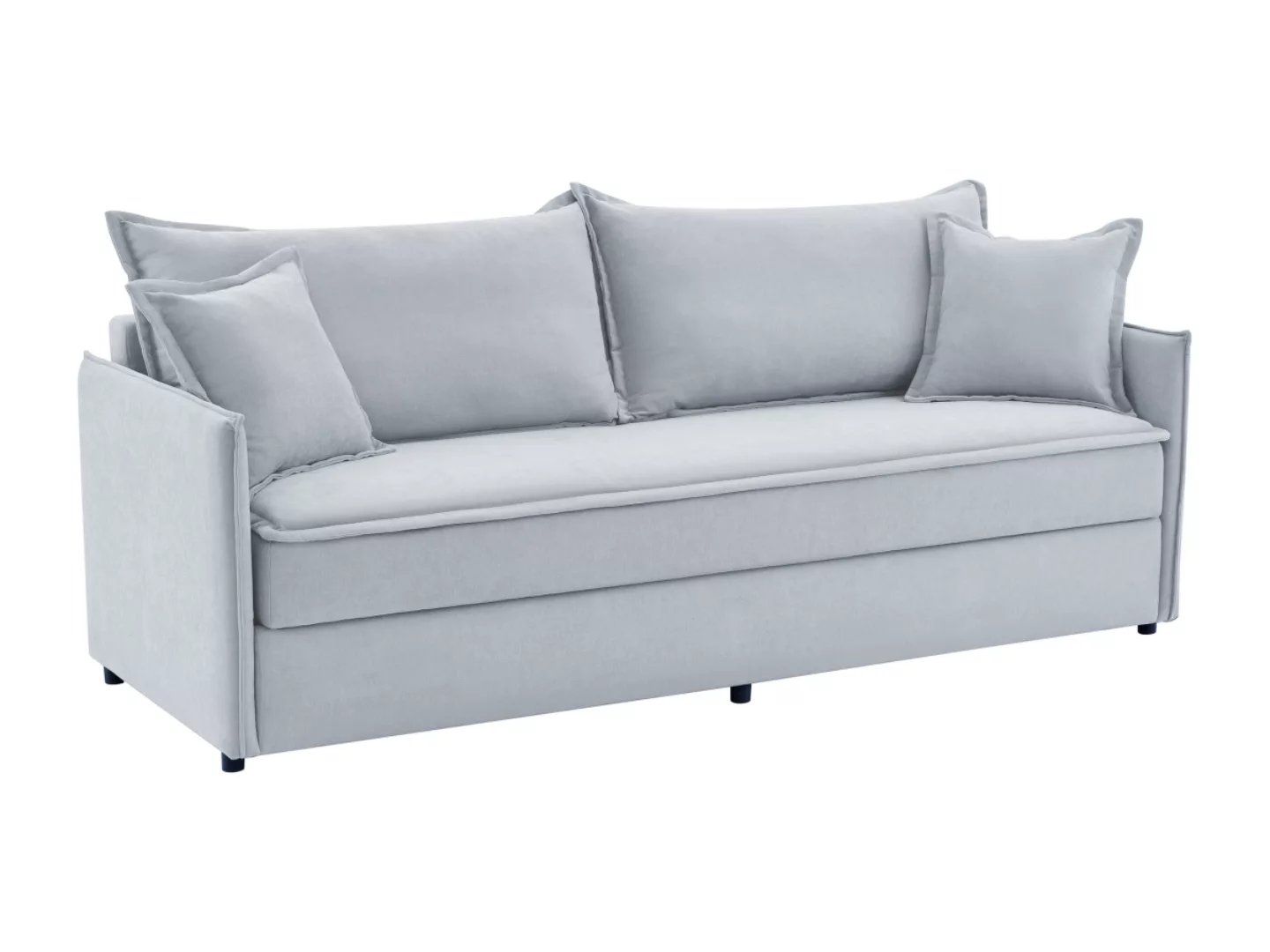 Sofa mit Schlaffunktion 3-Sitzer - Sitzfläche mit Memory Schaum - Stoff - B günstig online kaufen