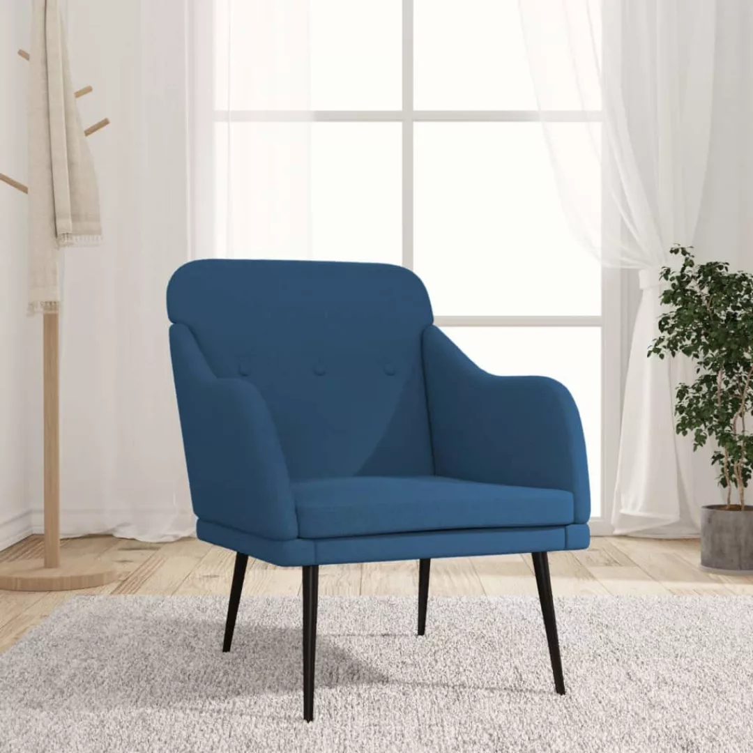 Vidaxl Sessel Blau 63x76x80 Cm Stoff günstig online kaufen