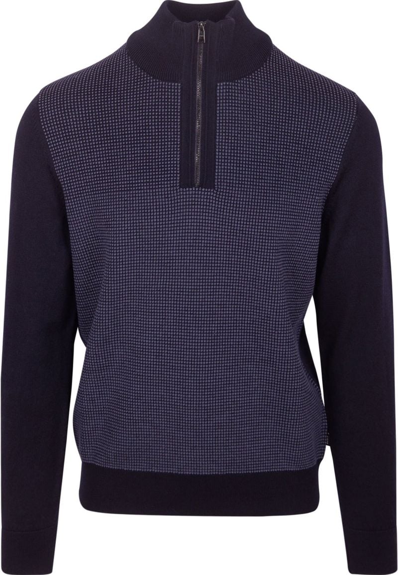 BOSS Dambino Halfzip Pullover Navy - Größe M günstig online kaufen