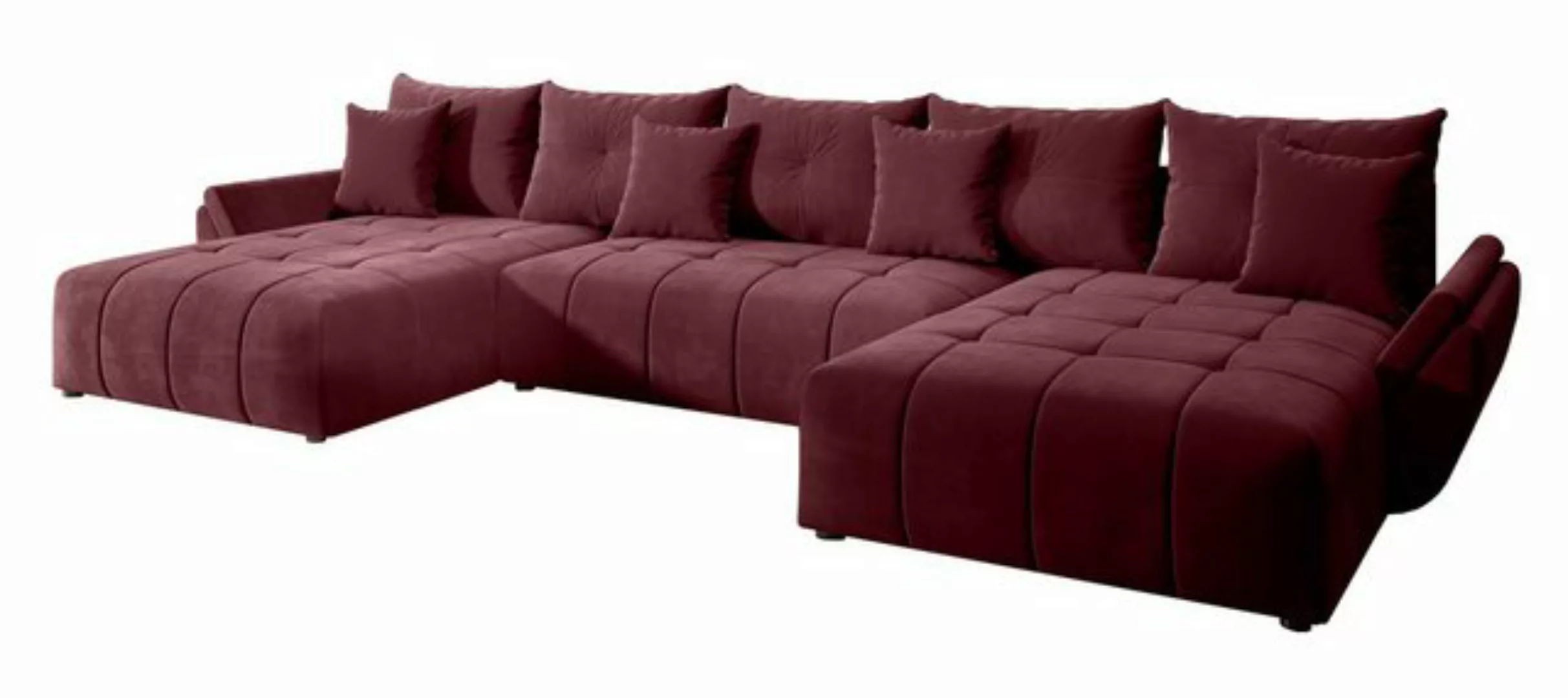 Furnix Wohnlandschaft LUBANI U XXL-Schlafsofa elegante Polstercouch U-Form günstig online kaufen