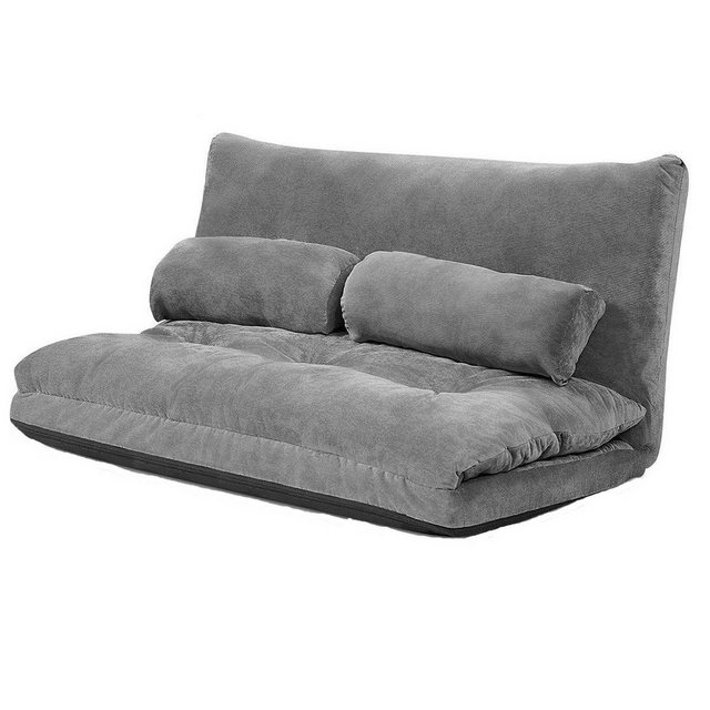 KOMFOTTEU Schlafsofa, 3 in 1 Sofabett mit Kissen & verstellbare Rückenlehne günstig online kaufen