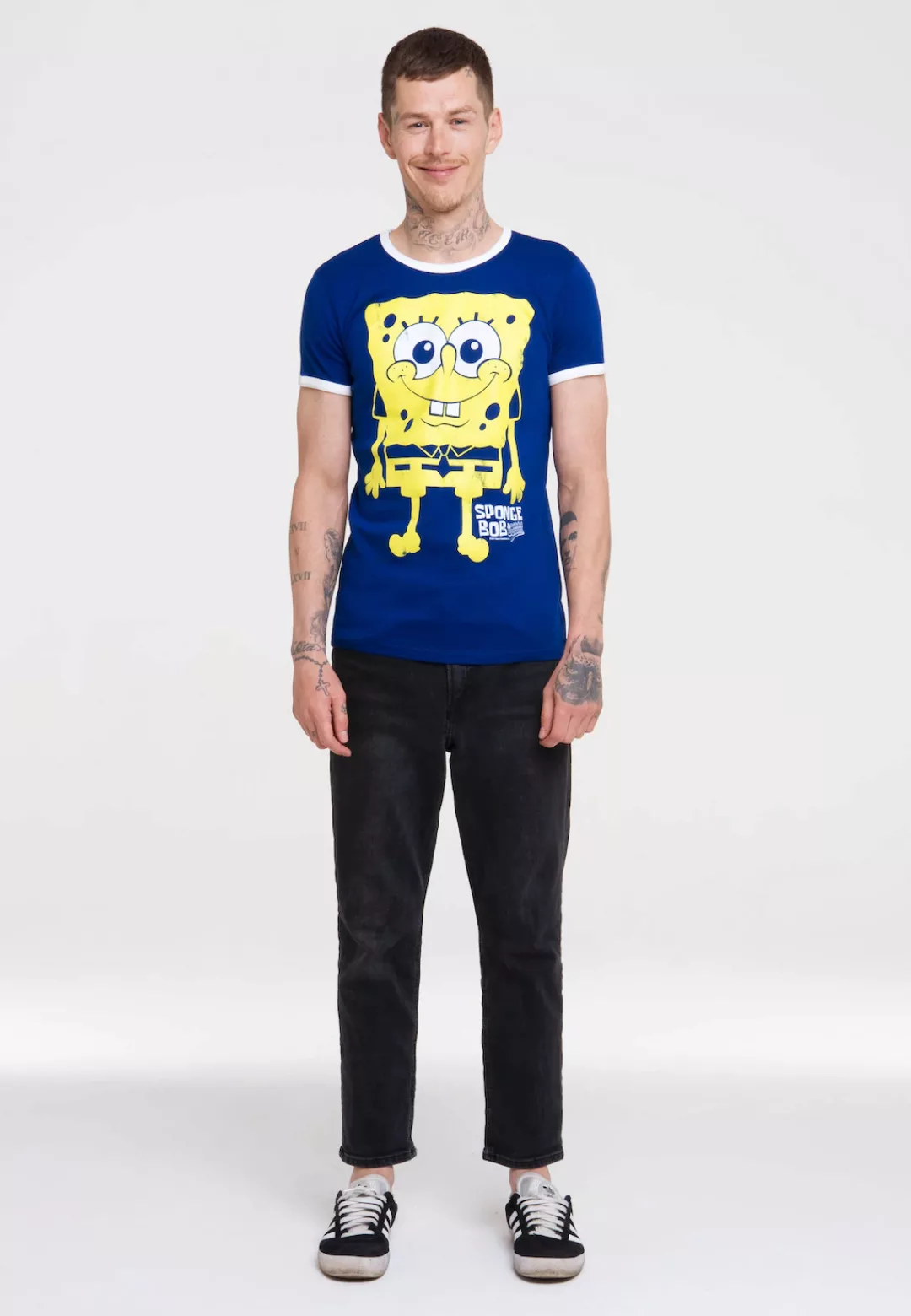 LOGOSHIRT T-Shirt "Spongebob", mit Spongebob Schwammkopf-Print günstig online kaufen