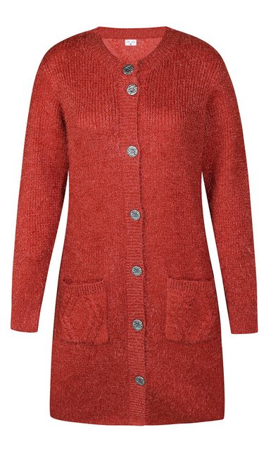 ZE-ZE Nordic Strickjacke Strickjacke Rachel brick red günstig online kaufen