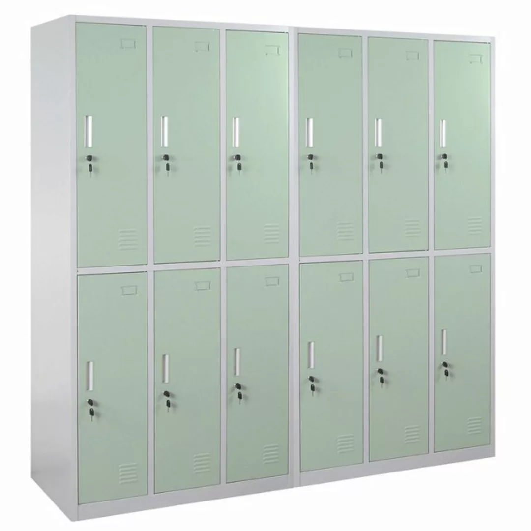 MCW Mehrzweckschrank Preston T829-12 Metallschrank, Lüftungsschlitze, Drehr günstig online kaufen