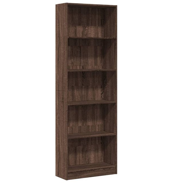 vidaXL Bücherregal Bücherregal Braun Eichen-Optik 60x24x176 cm Holzwerkstof günstig online kaufen