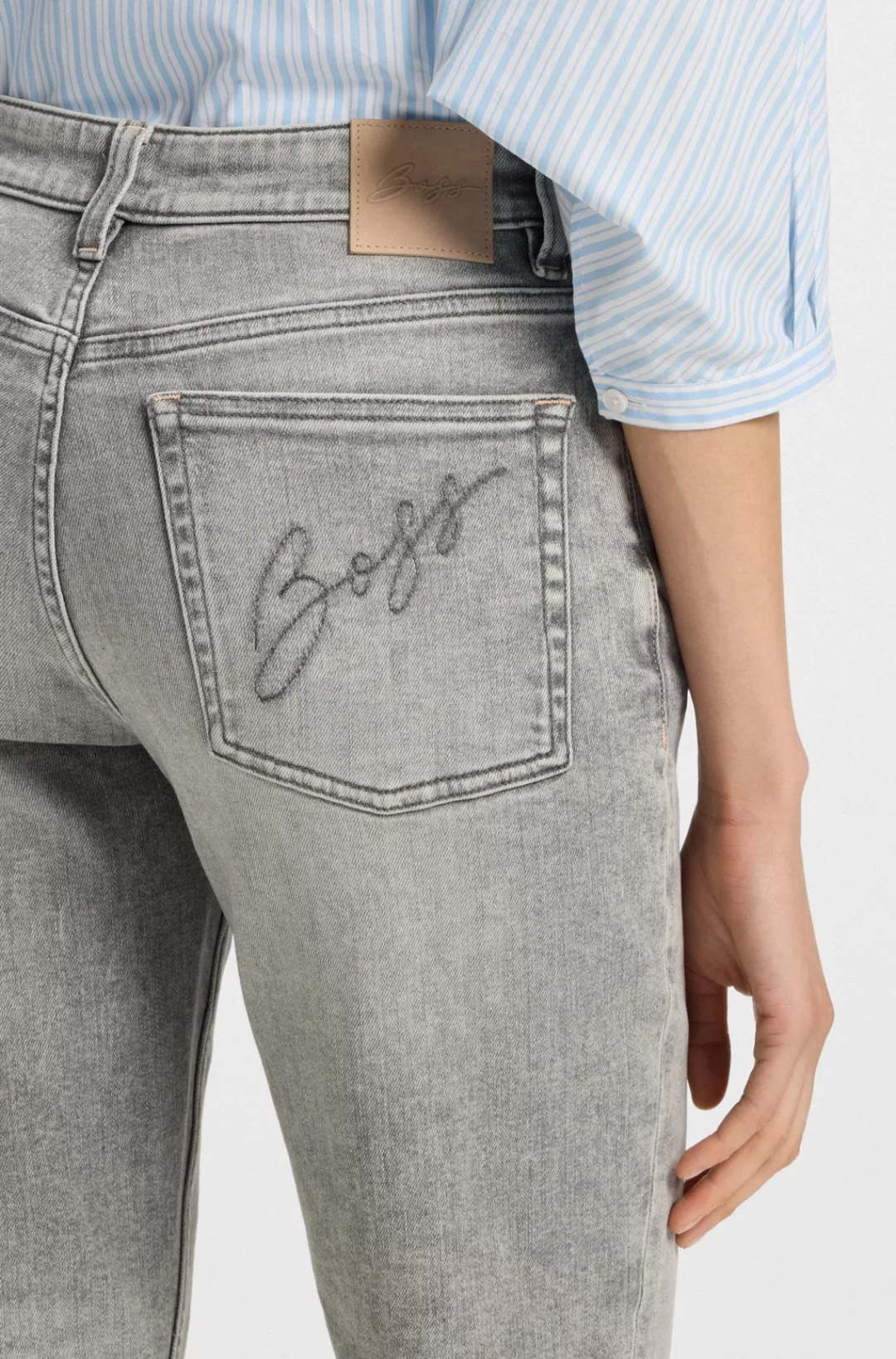 BOSS ORANGE 7/8-Jeans "SOFT KICK FLARE MR Premium Damenmode", Cropped Länge günstig online kaufen