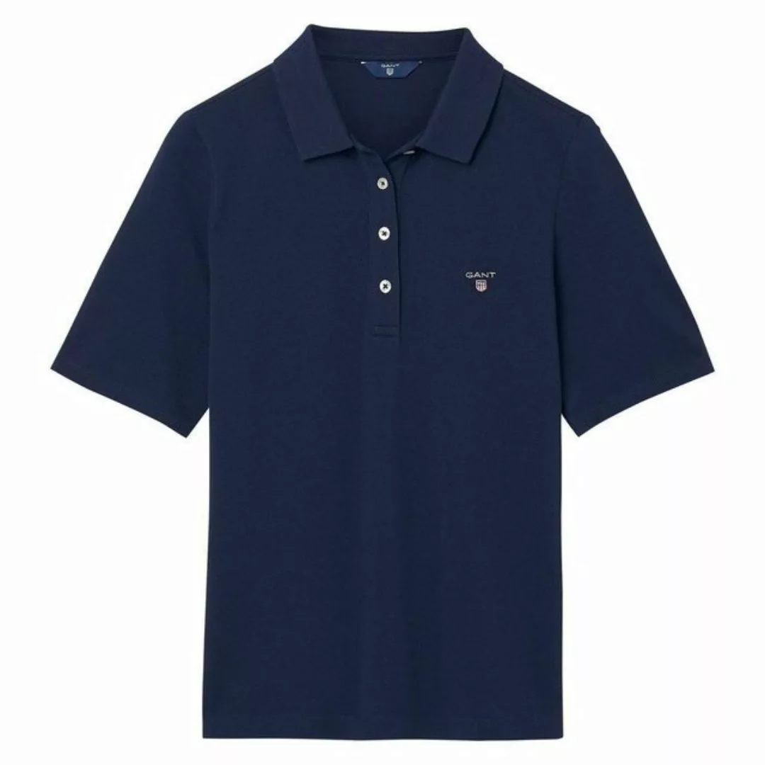 Gant T-Shirt ORIGINAL LSS PIQUE, EVENING BLUE günstig online kaufen