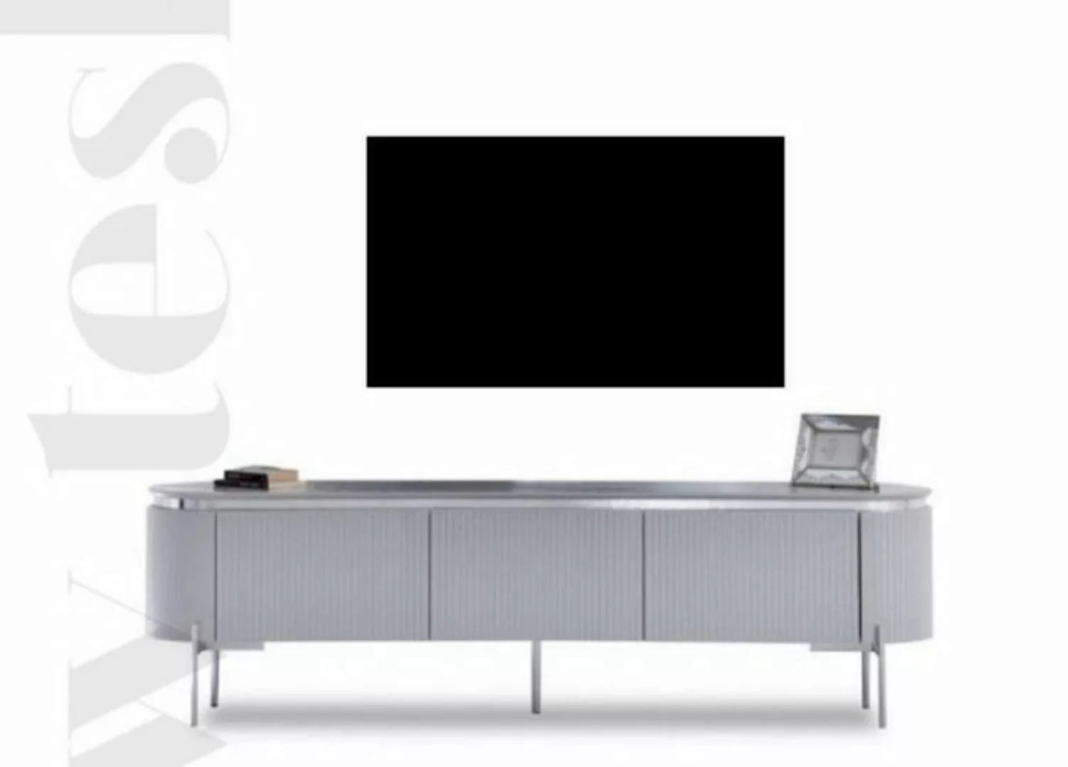 JVmoebel TV-Schrank TV-Schrank in grau New Luxury (1-St., 1x TV Lowboard) M günstig online kaufen