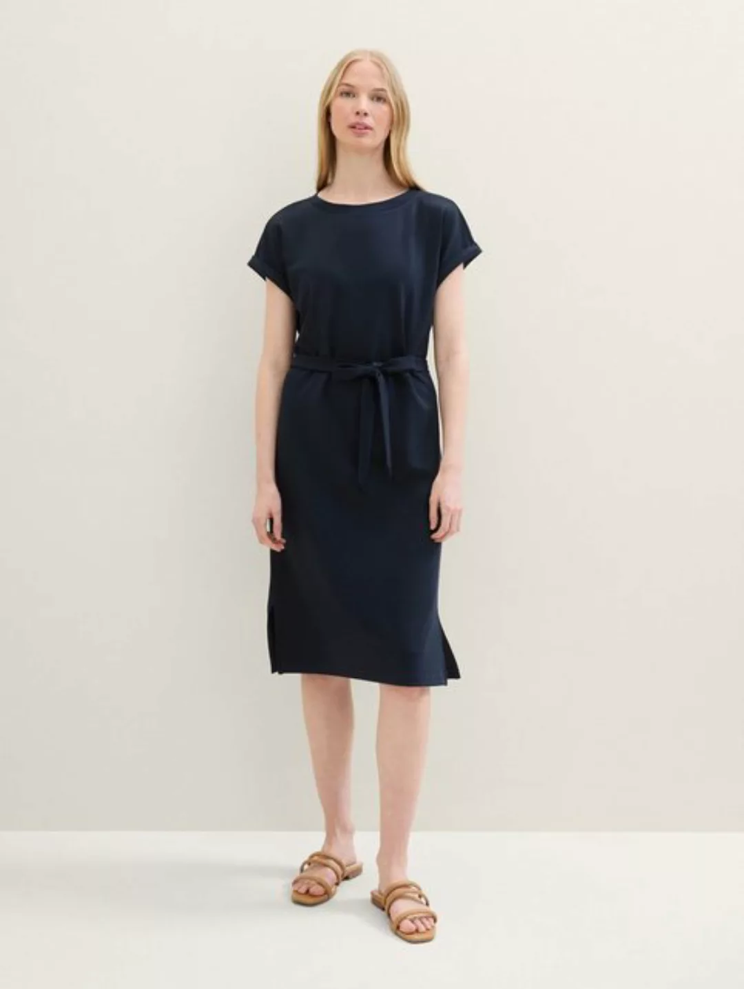 TOM TAILOR Jerseykleid Jerseykleid mit Twill-Struktur günstig online kaufen