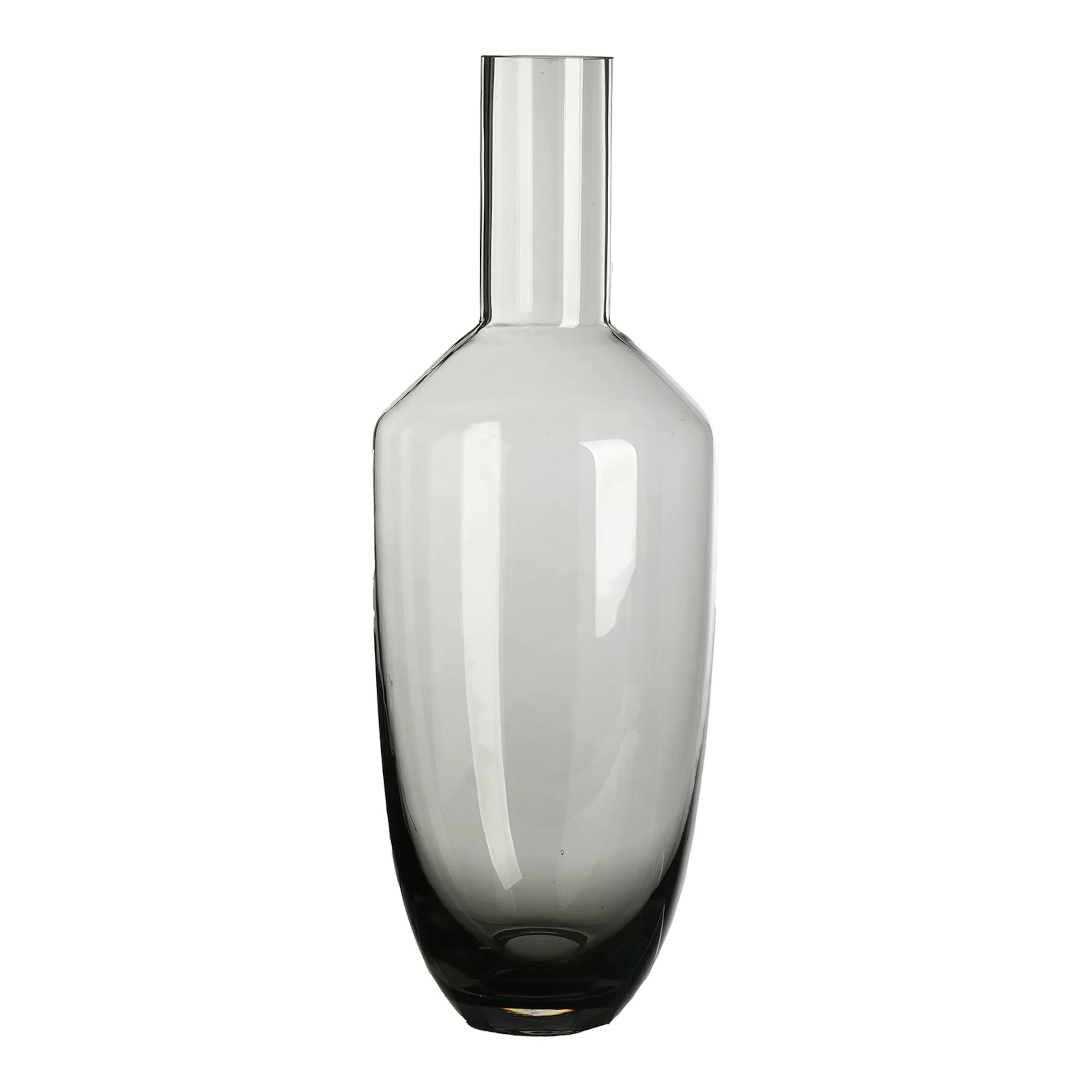 Vase CONCAVE ca.D12x33cm, grau günstig online kaufen