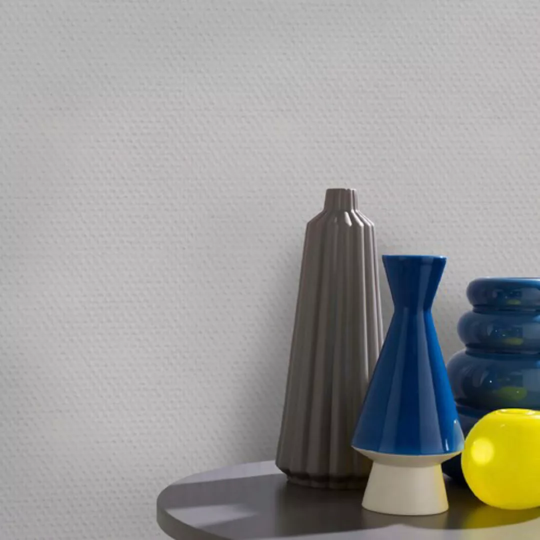 Isoliertapete »Fresco Vorgestrichen Glasfaservliestapete Rauten Weiss 50mx1 günstig online kaufen