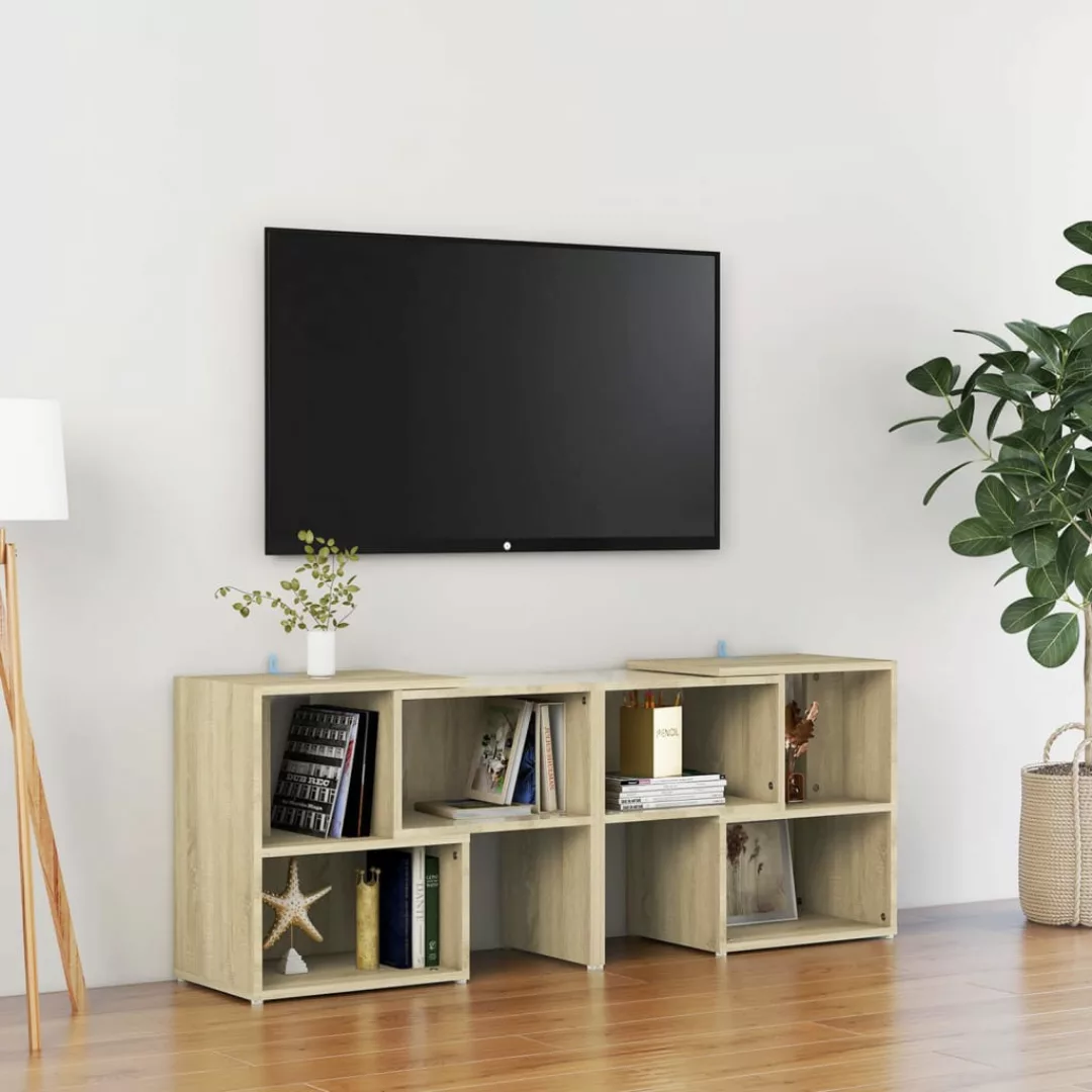 Tv-schrank Sonoma-eiche 104x30x52 Cm Spanplatte günstig online kaufen