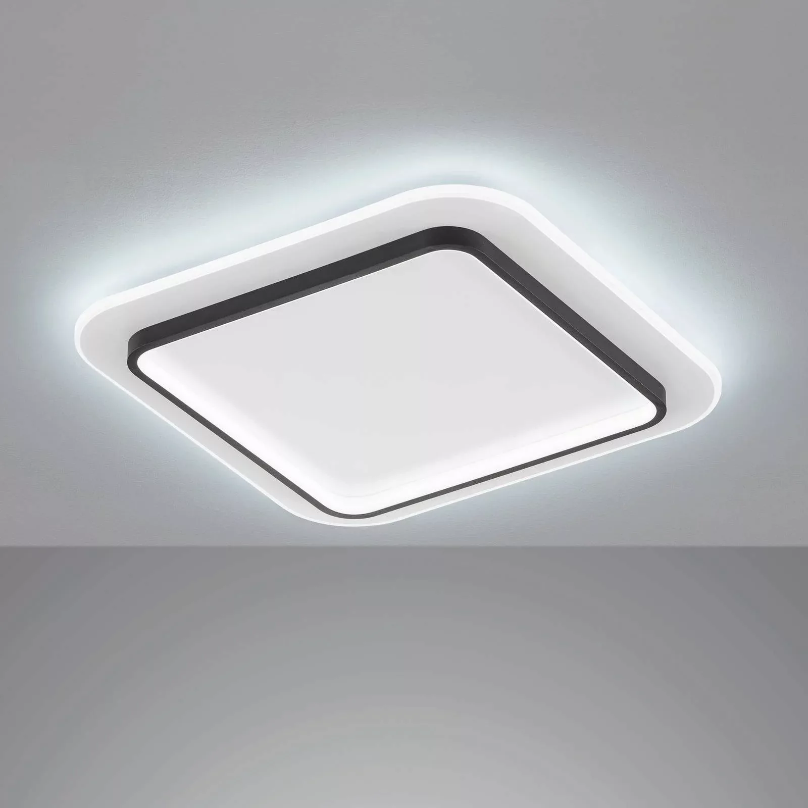 LED-Deckenleuchte Blithe, 50x50cm Quadrat günstig online kaufen