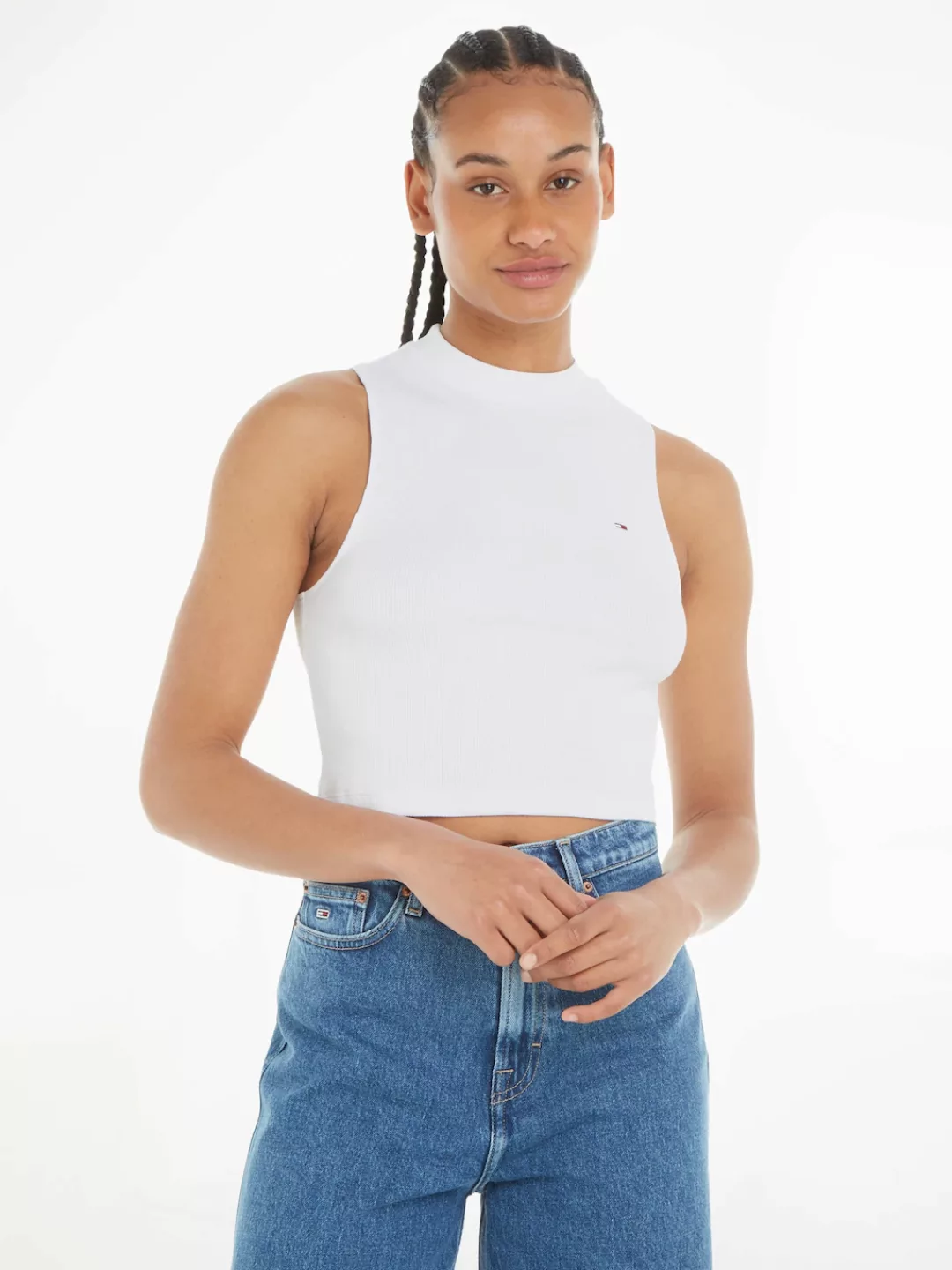 Tommy Jeans Tanktop "TJW CRP MOCKNECK RIB TANK" günstig online kaufen