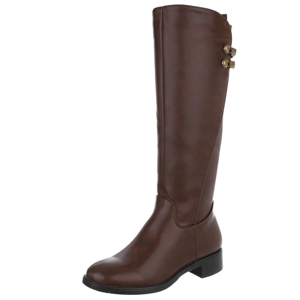 Ital-Design Elegante Damenstiefel mit dekorativen Details günstig online kaufen