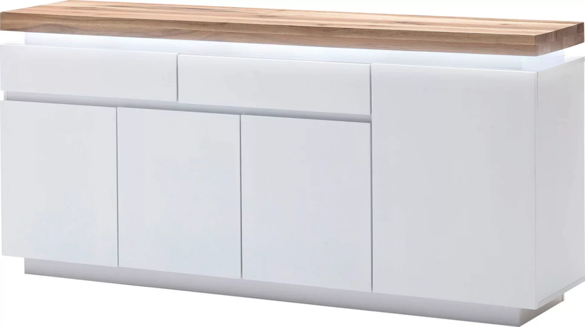 MCA furniture Sideboard "Romina", mit LED Beleuchtung weiß dimmbar, inkl. F günstig online kaufen