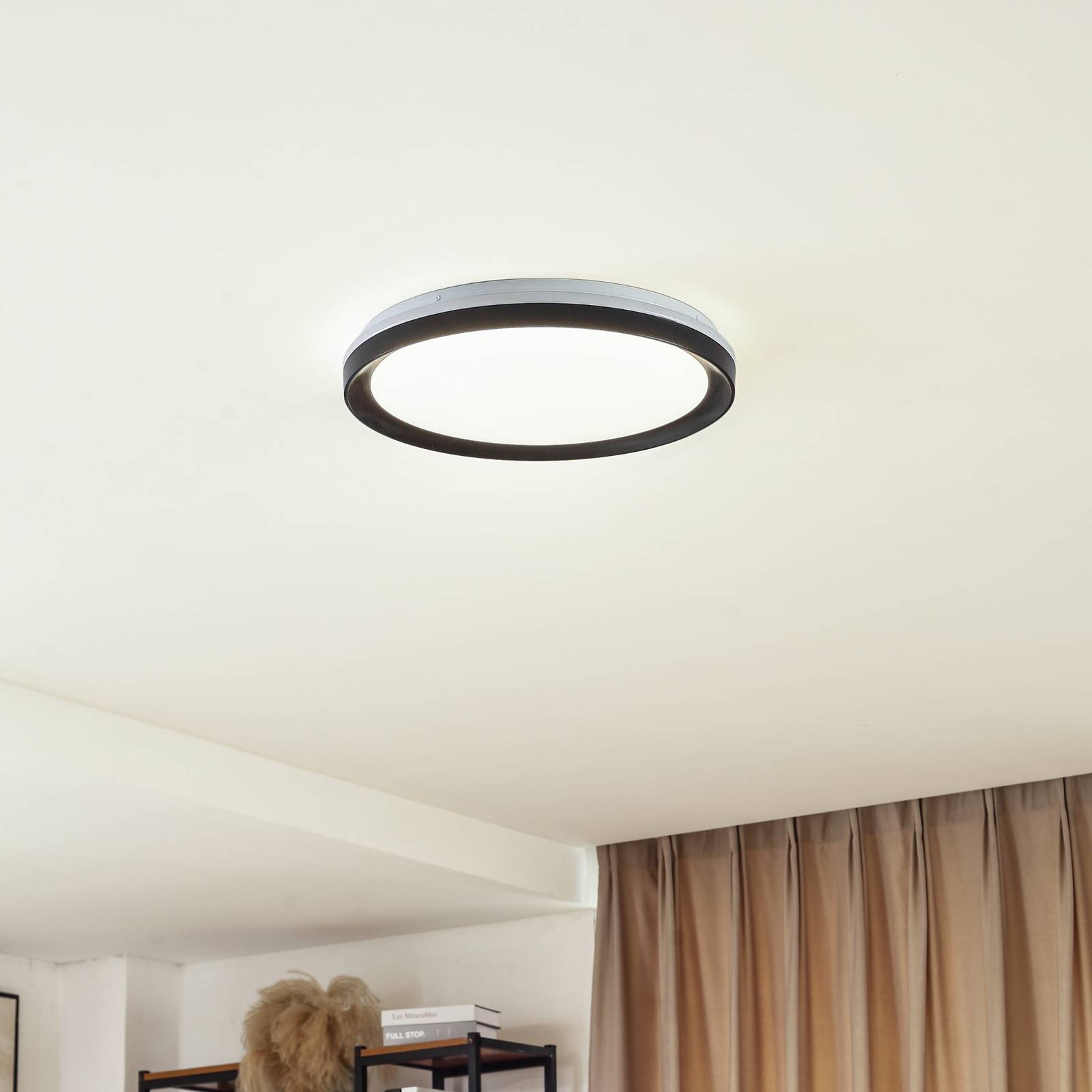 Lindby Smart LED-Deckenlampe Ardena, RGBIC, Höhe 8,5cm, Tuya günstig online kaufen