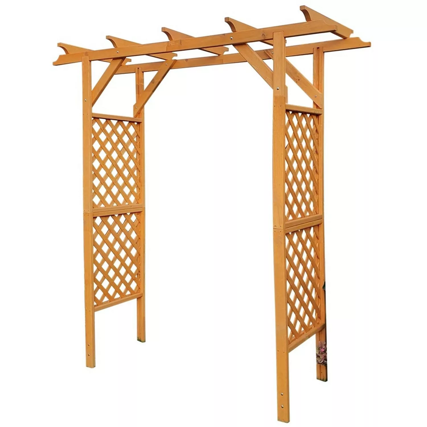 Promadino Pergola Bamberg massive Kiefer (BxTxH) 200 cm x 51 cm x 208 cm günstig online kaufen