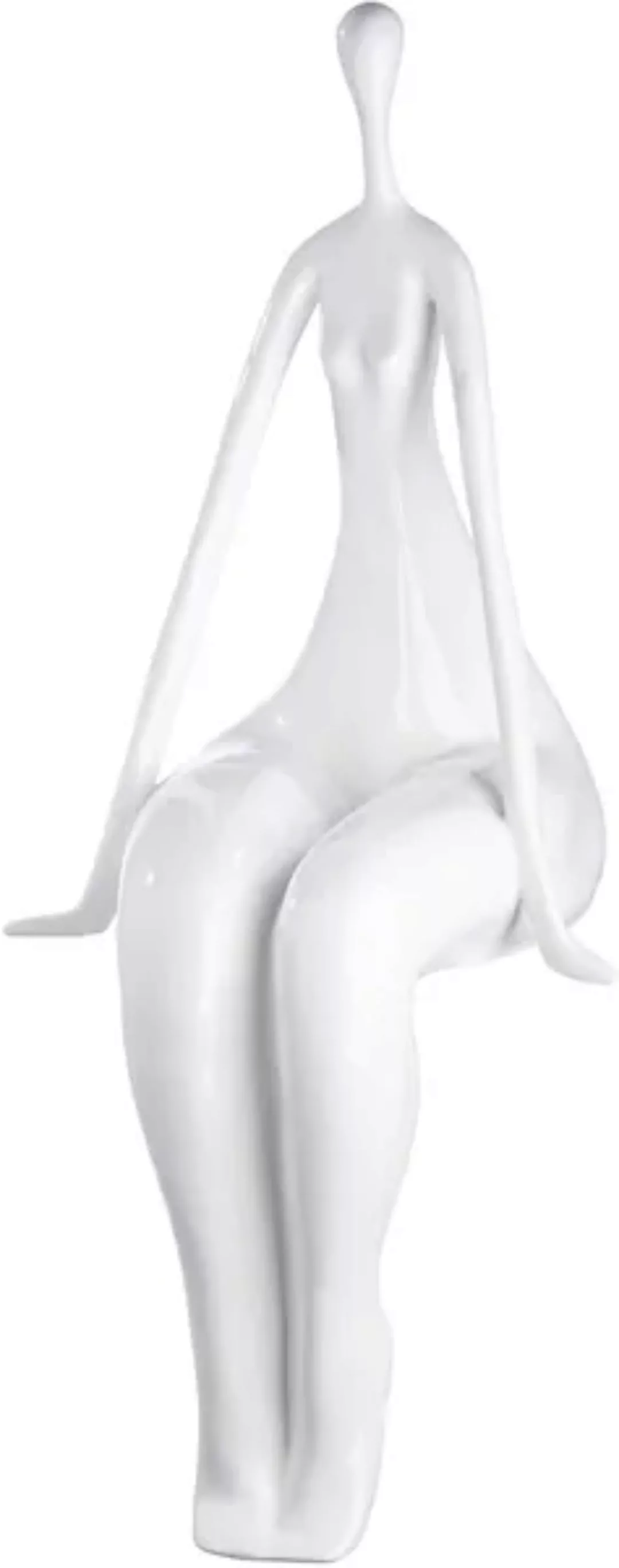Casablanca by Gilde Dekofigur »Skulptur Kantensitzer Lady« günstig online kaufen