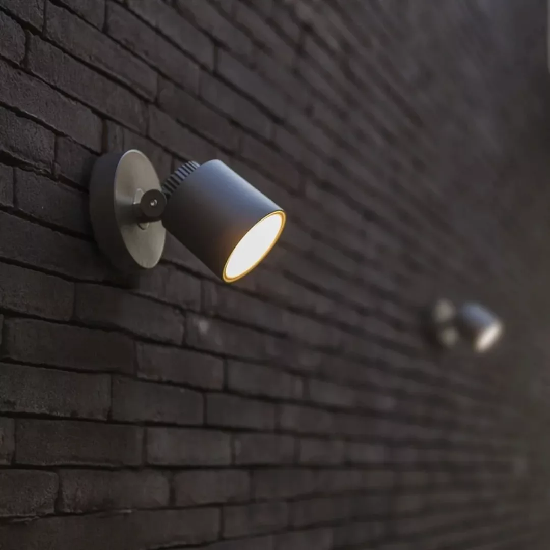 LED Außenwandleuchte Explorer aus Aluminiumdruckguss in Anthrazit, dreh- un günstig online kaufen
