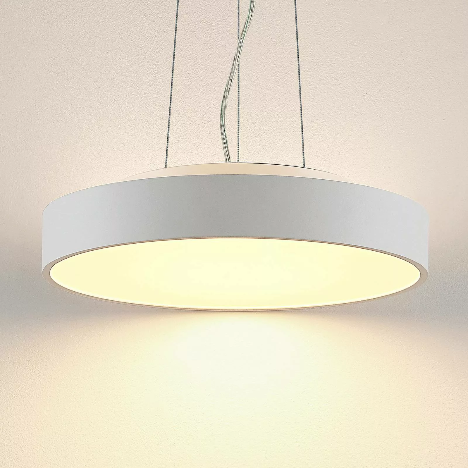 Arcchio Vanida LED-Pendellampe, weiß, 40 cm günstig online kaufen