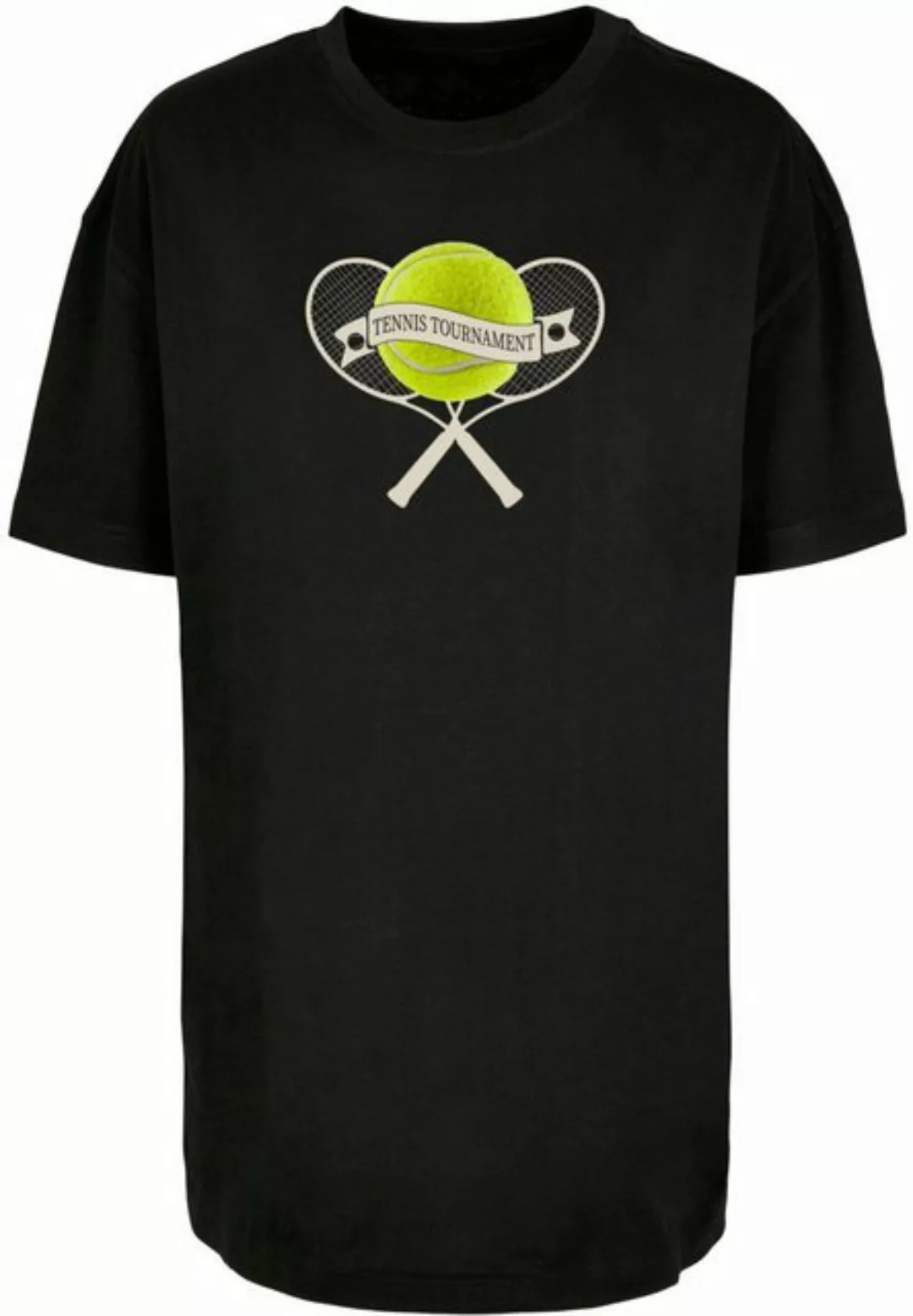 Merchcode T-Shirt Merchcode Damen Ladies Tennis Tournament Boyfriend Tee (1 günstig online kaufen