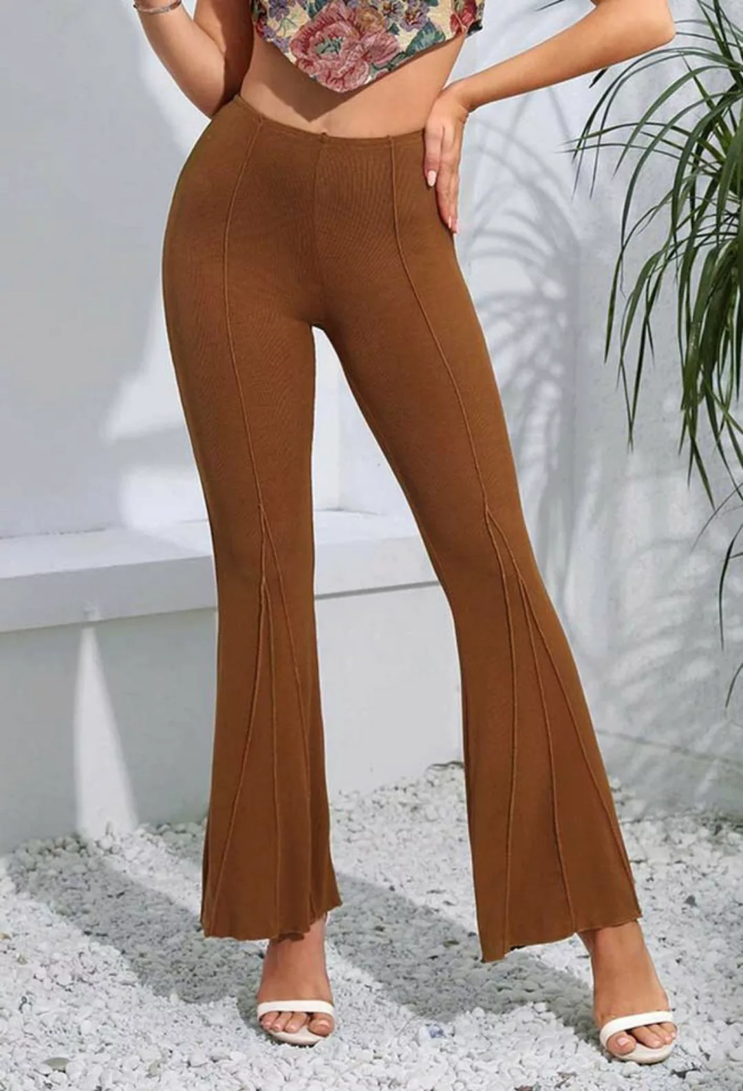 SEGUEN Loungepants Solide Damenhosen mit niedriger Taille Sexy Freizeithose günstig online kaufen