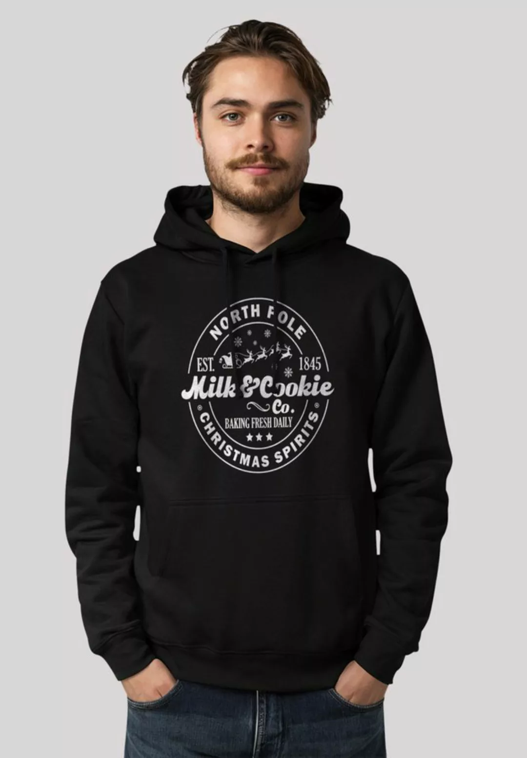 F4NT4STIC Kapuzenpullover Milk and Cookie Bakery Retro Weihnachten Premium günstig online kaufen