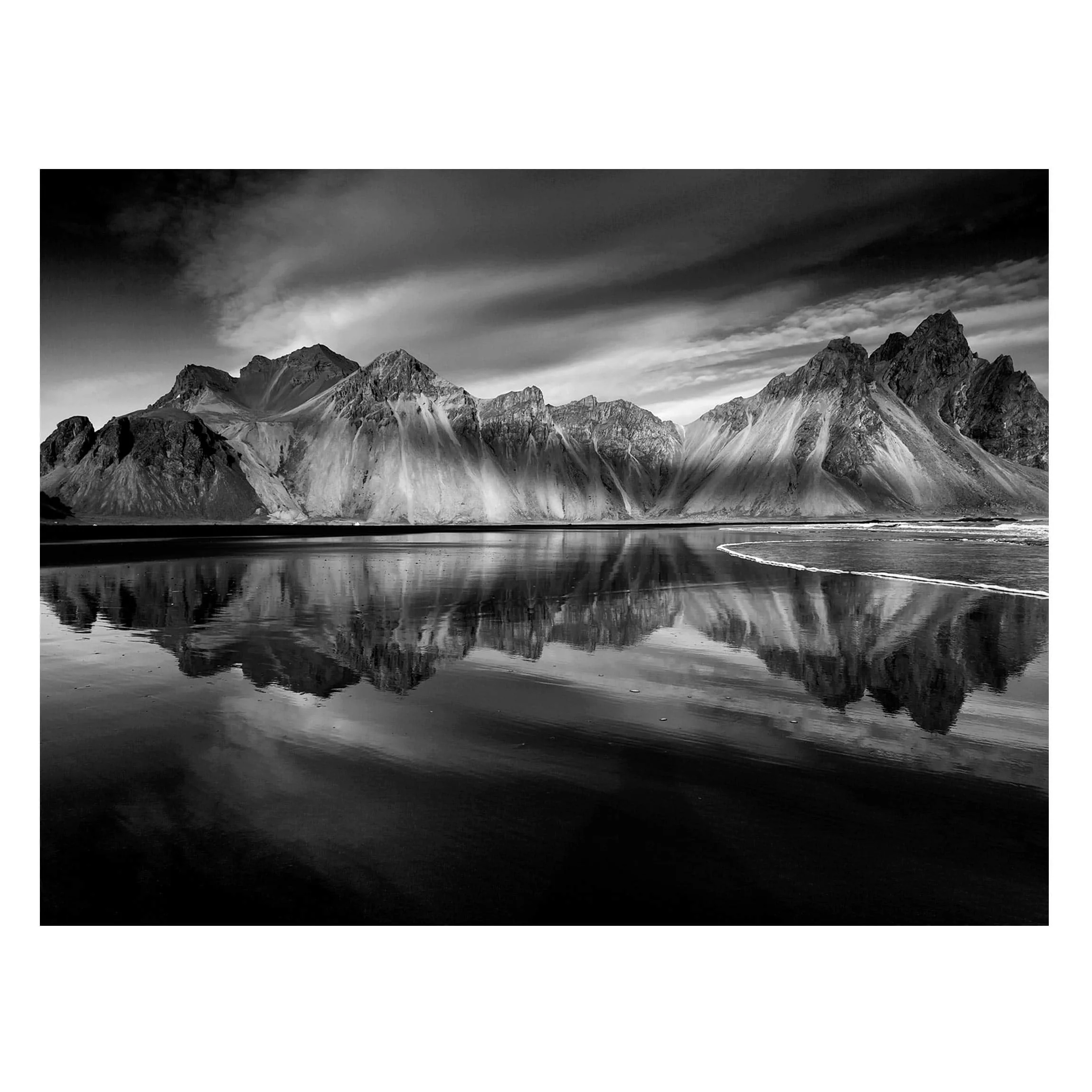 Magnettafel Natur & Landschaft - Querformat 4:3 Vesturhorn in Island günstig online kaufen