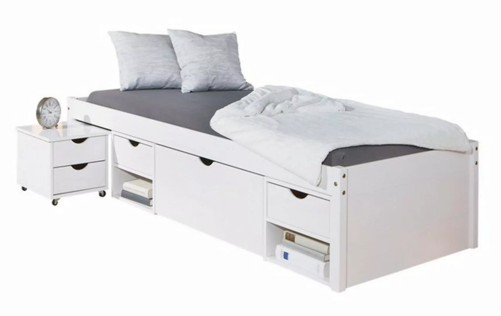 ebuy24 Bett Timm Bett 90x200 cm, weiss. (1-tlg) günstig online kaufen