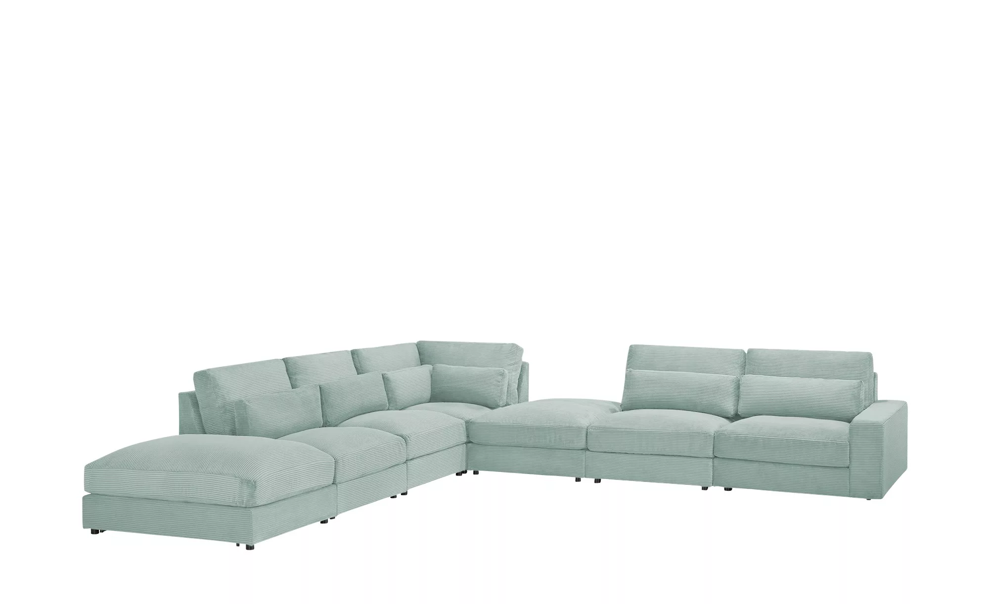 Ecksofa  Branna ¦ grün ¦ Maße (cm): B: 412 H: 88 T: 386 Polstermöbel > Sofa günstig online kaufen