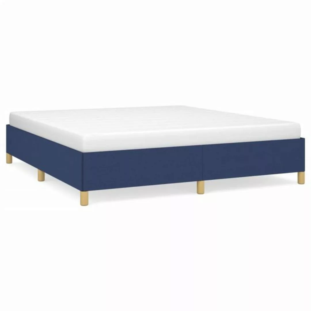 furnicato Bett Bettgestell Blau 160x200 cm Stoff günstig online kaufen