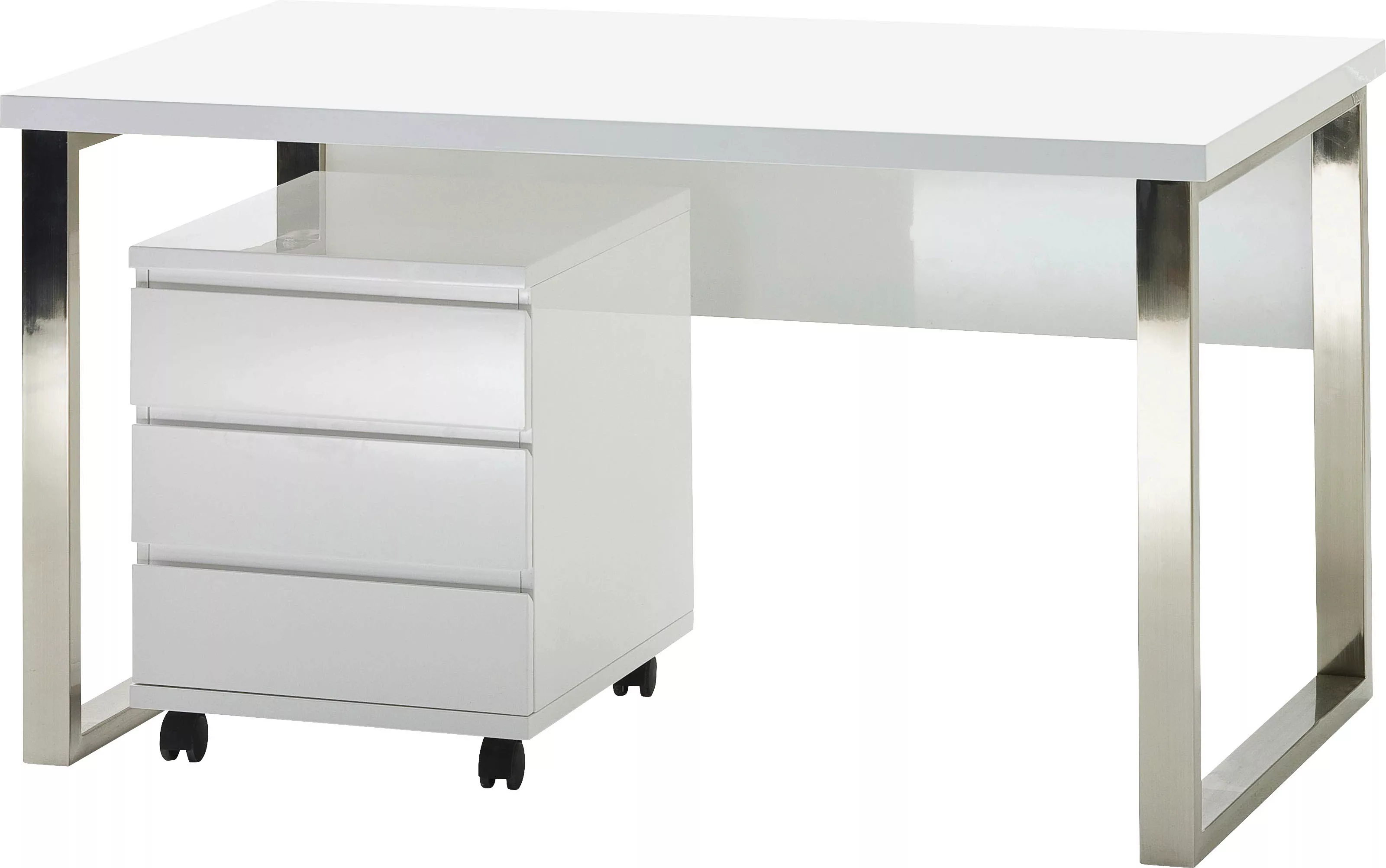 MCA furniture Schreibtisch "Sydney", weiß Hochglanz, Breite 140 cm günstig online kaufen