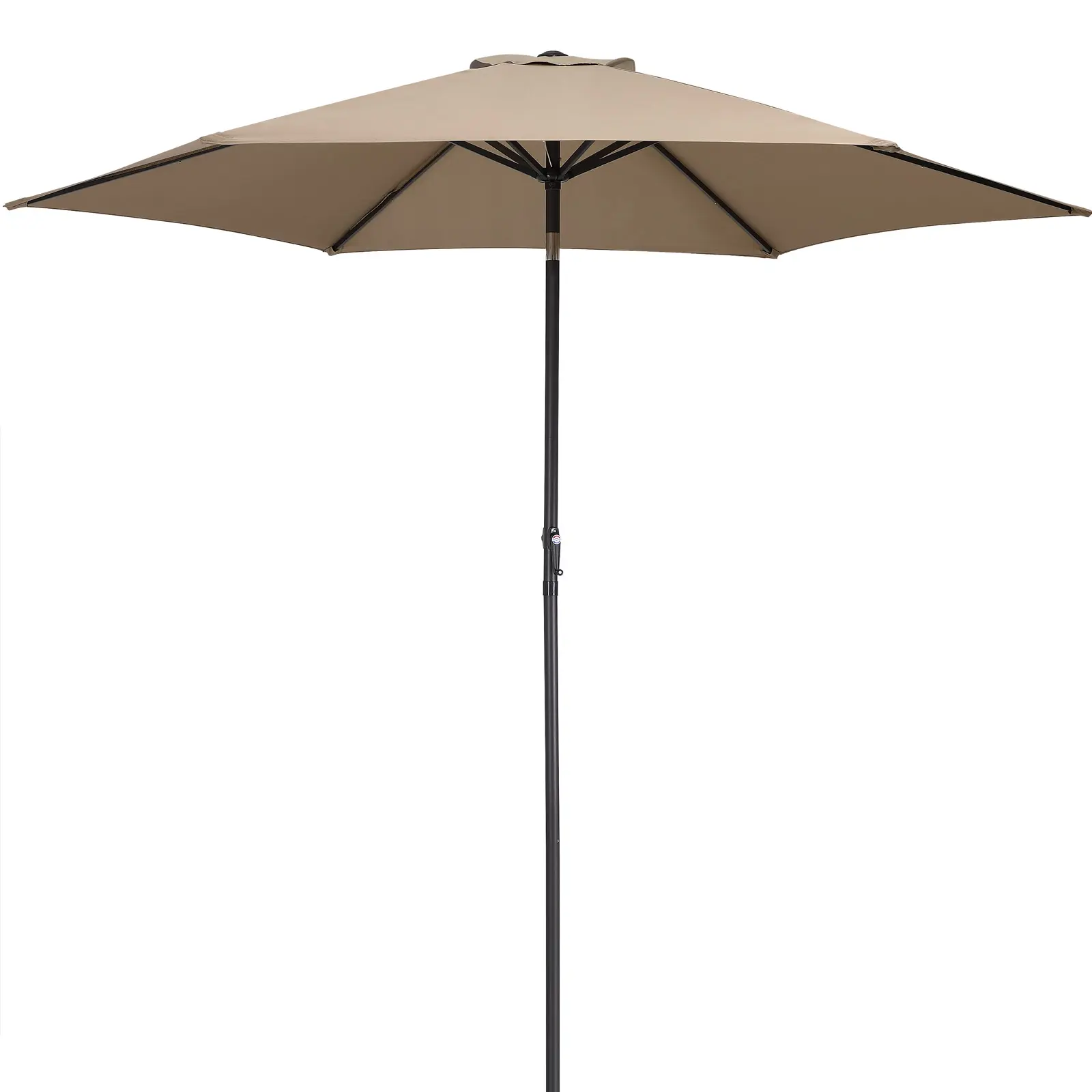 Sonnenschirm Taupe Alu Ø300cm UV-Schutz 80+ günstig online kaufen