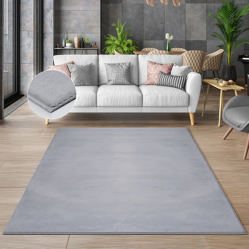 the carpet Teppich »Focus«, rechteckig, Wohnzimmer Teppich Fell-Optik wasch günstig online kaufen