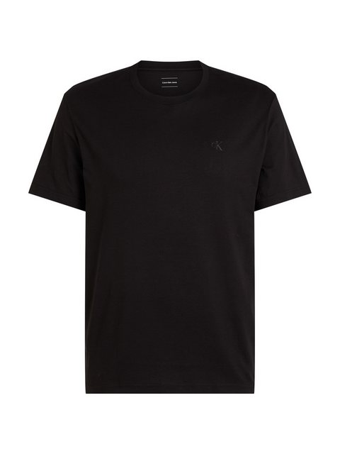 Calvin Klein Jeans Plus T-Shirt Plus Textured Monologo Tee in Großen Größen günstig online kaufen