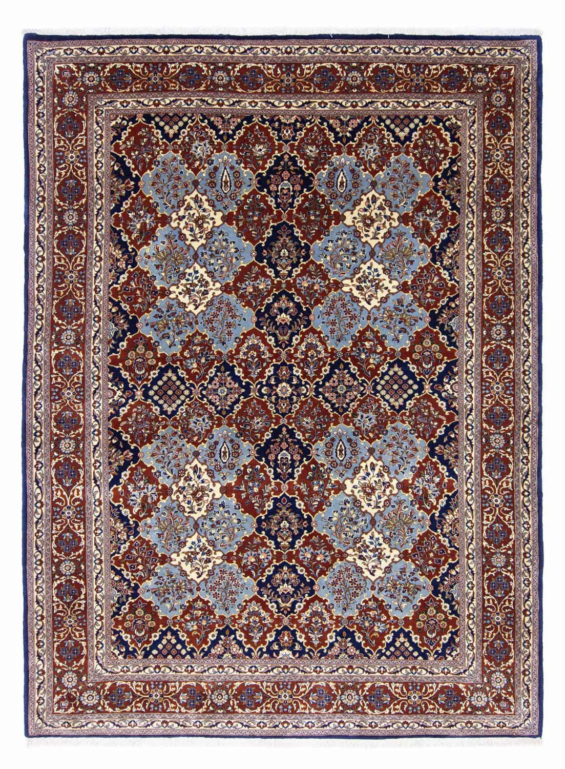 morgenland Wollteppich »Golpayegan Durchgemustert Blu scuro 302 x 217 cm«, günstig online kaufen