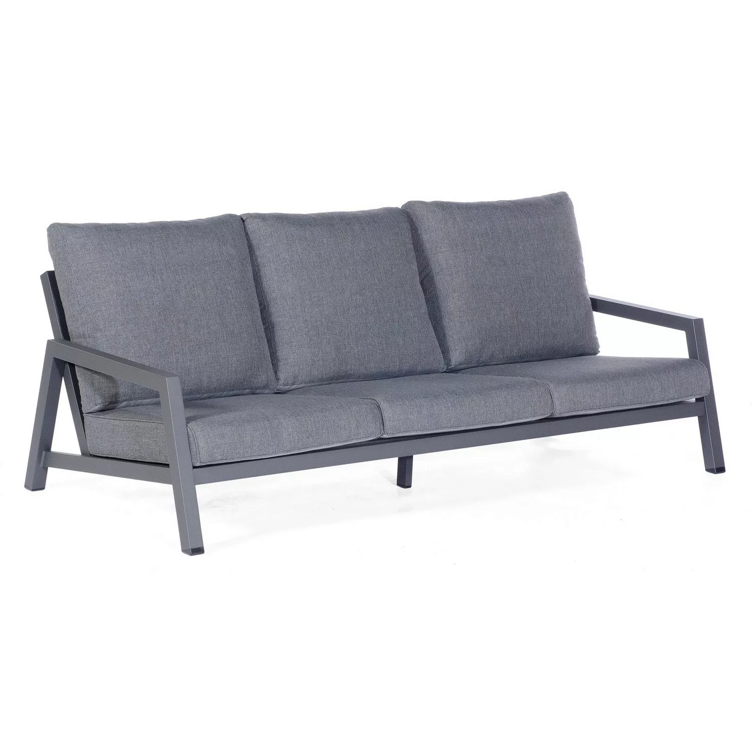 Natur24 Lounge-Sofa Empire Aluminium Polyester Wetterfest Inklusive Kissen günstig online kaufen