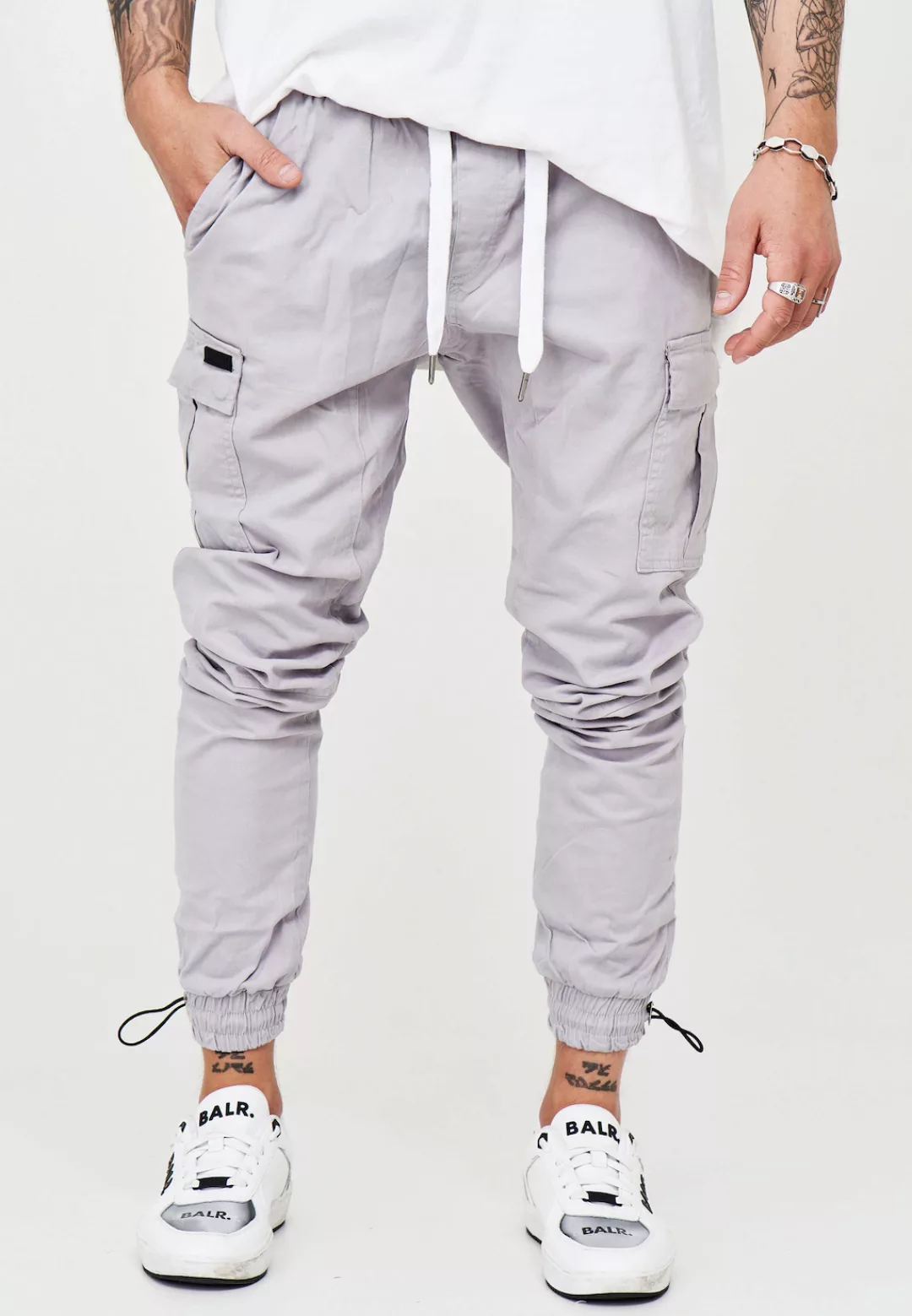 behype Cargohose "YONAH", mit elastischem Bund günstig online kaufen