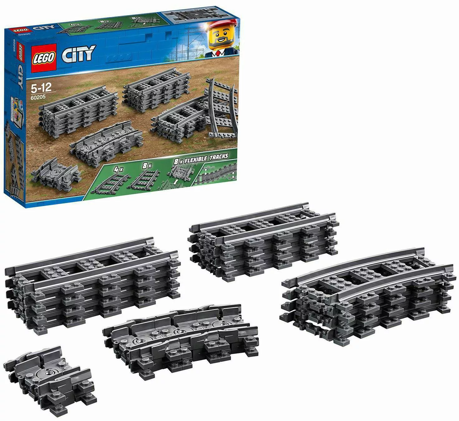 LEGO® Schienen (60205), LEGO® City Konstruktionsspielsteine, günstig online kaufen