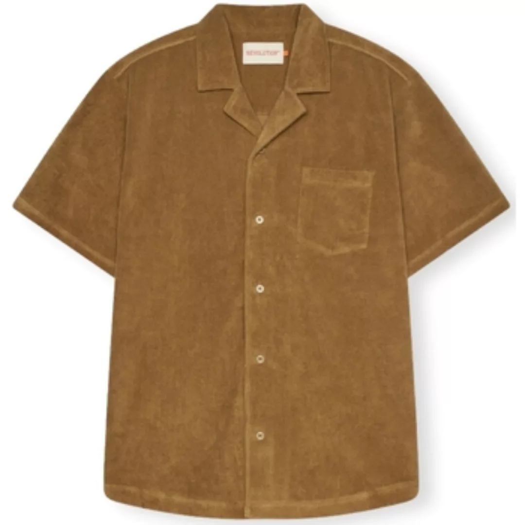 Revolution  Hemdbluse Terry Cuban shirt S/S - Dark Khaki günstig online kaufen