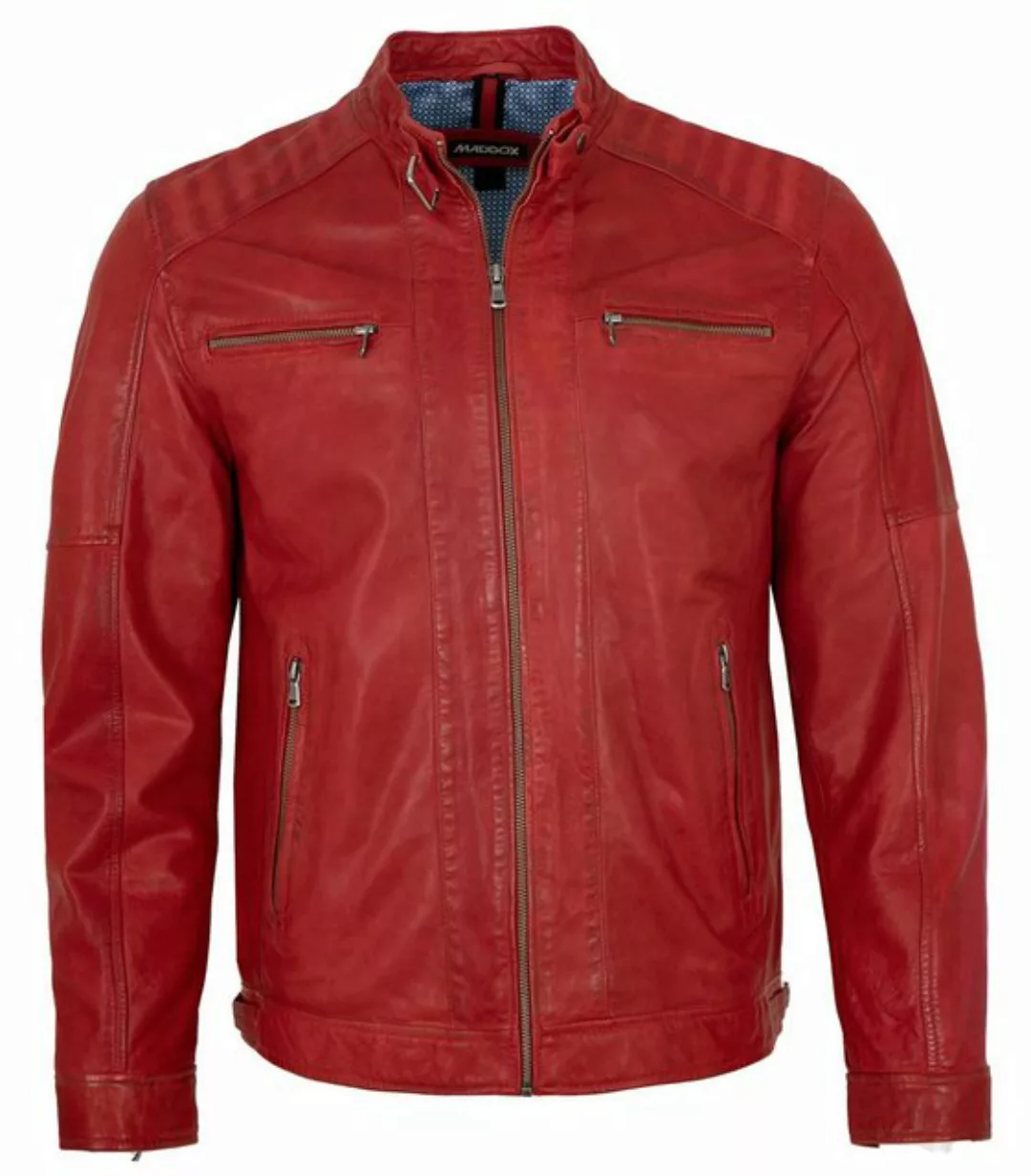 Maddox Lederjacke Mason MADDOX - Herren Lederjacke Lammnappa oxblood rot günstig online kaufen