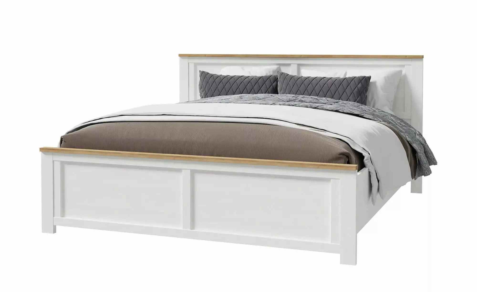 Doppelbett  Toneo ¦ weiß ¦ Maße (cm): B: 198 H: 103 Betten > Bettgestelle > günstig online kaufen